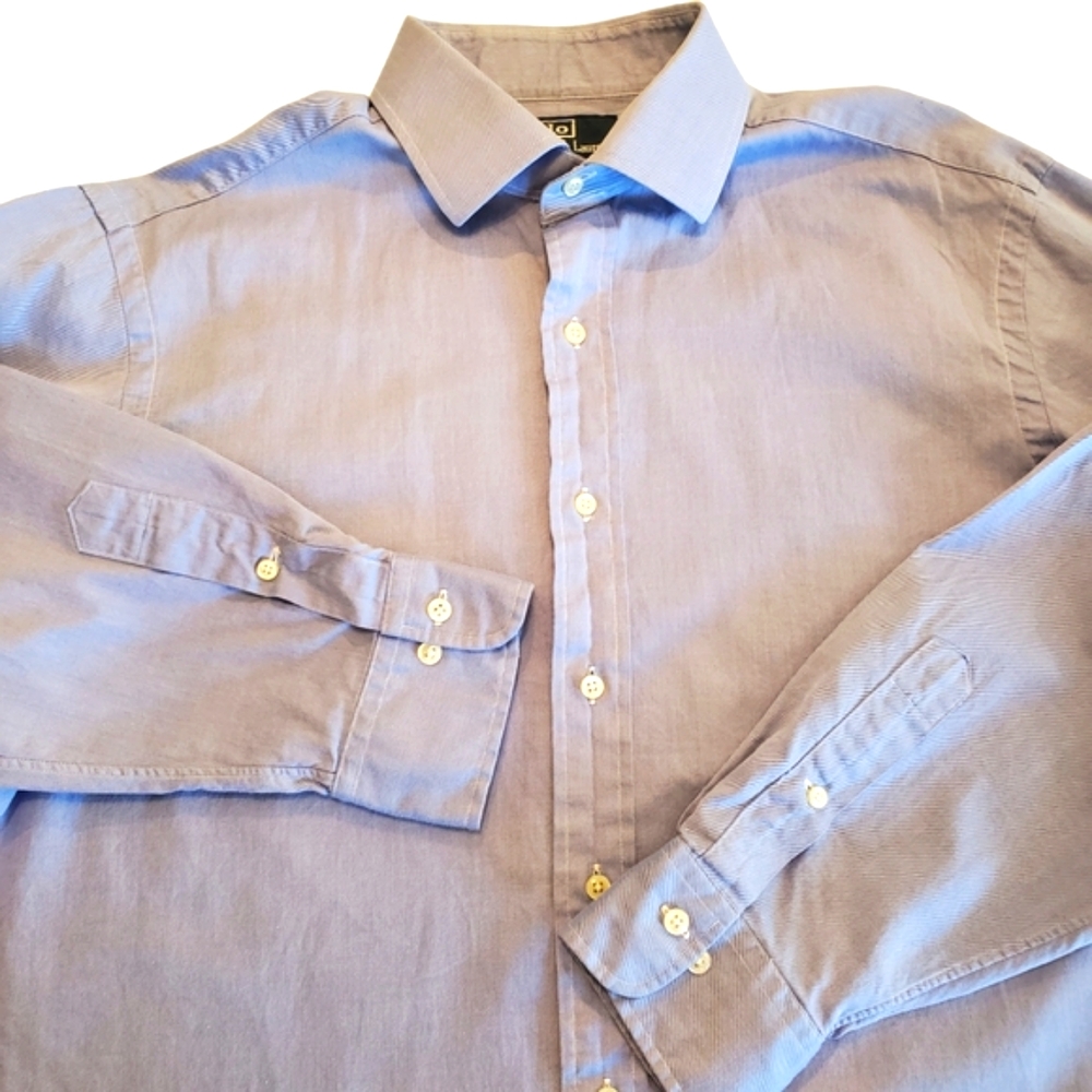 Polo Ralph Lauren Men's Oxford Shirt Long Sleeve Regent Classic Fit Blue 16.5 32
